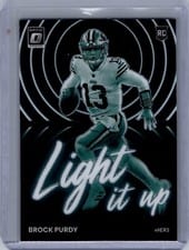 2022 Donruss Optic Light it Up Brock Purdy #LU-20 card