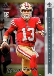 2022 Panini Chronicles Luminance Update Rookies Brock Purdy #213 card