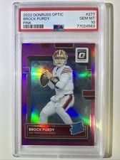 2022 Panini Donruss Optic Brock Purdy Pink #277 card
