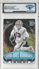 2022 Panini Donruss Optic Red Hot Rookies Brock Purdy #RHR-1 card