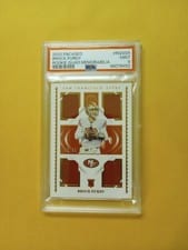 2022 Panini Encased Rookie Quad Memorabilia Brock Purdy #RQM-25 card