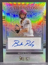 2022 Panini Select Draft Picks Youth Explosion Signatures Brock Purdy #YE-BPU card