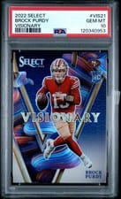 2022 Panini Select Visionary Brock Purdy #VIS-21 card