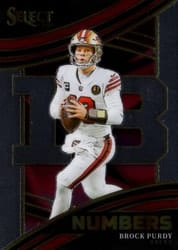 2023 Panini Select Select Numbers Brock Purdy #5 card
