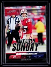 2024 Panini Prestige Any Given Sunday Brock Purdy #AGS-BPY card