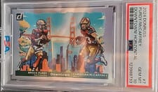 2024 Donruss Horizontal Downtown! Brock Purdy / Christian McCaffrey #7