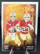 2024 Panini Phoenix Treasured Tandems Brock Purdy / Christian McCaffrey #TT-SF