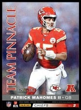 2024 Panini Encore Team Pinnacle Brock Purdy/Patrick Mahomes II #2 card
