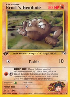 Gym Heroes Brock's Geodude #38 card