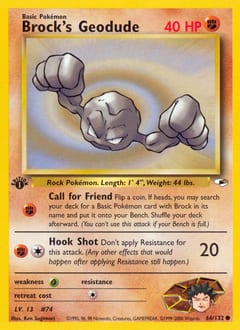 Gym Heroes Brock's Geodude #66 card