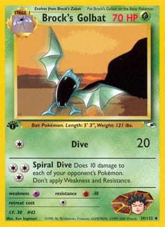 Gym Heroes Brock's Golbat #39 card
