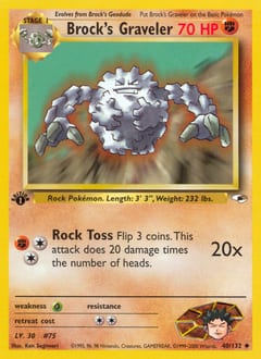 Gym Heroes Brock's Graveler #40 card