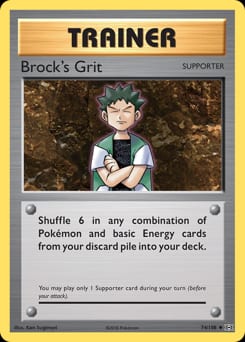 Evolutions Brock's Grit #74 card