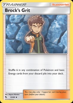 Hidden Fates Brock's Grit #53 card