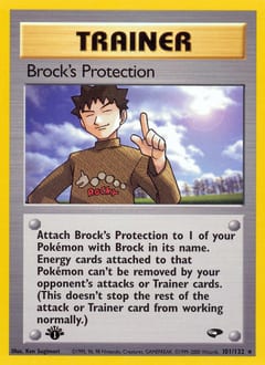 Gym Challenge Brock's Protection #101 card