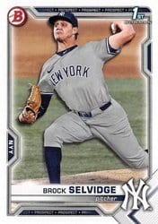 2021 Bowman Draft Base Set Brock Selvidge #BD-24 card