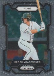 2024 Panini Prizm Base Set Brock Vradenburg #153 card