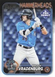 2024 Topps Pro Debut Base Set Brock Vradenburg #PD-103 card