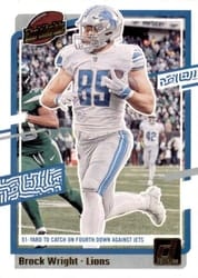 2023 Donruss Highlights Brock Wright #H-BW card