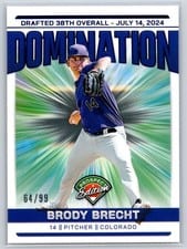 2024 Panini Prospect Edition Domination Brody Brecht #7 card