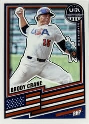 2026 Panini Stars & Stripes Prizm Base Set Brody Crane #84 card