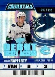 2019-20 Upper Deck Credentials Base Set Brogan Rafferty #82 card