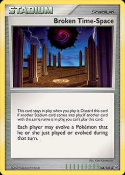 2009 Platinum Broken Time-Space #104 card