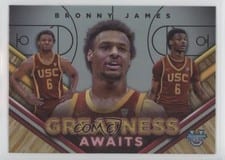 2023-24 Bowman University Best Greatness Awaits Bronny James #GA-12 card