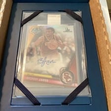 2023-24 Bowman University Chrome Bowman Chrome Prospects Autographs Bronny James #BCPA-BJ card