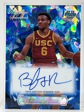 2023-24 Bowman University Chrome Sapphire Sapphire Selections Autographs Bronny James #SA-BJ card