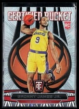 2024-25 Panini Totally Certified Certified Bucket Bronny James Jr. #18 card