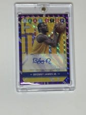 2024-25 Topps Chrome Next Stop Signatures Bronny James Jr. #NSS-BJ card