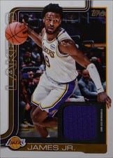 2025-26 Topps Flagship Real One Relics Bronny James Jr. #FRO-BJJ card