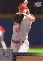 2009 Upper Deck Base Set Bronson Arroyo #603 card