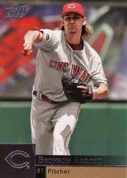 2009 Upper Deck Base Set Bronson Arroyo #97 card