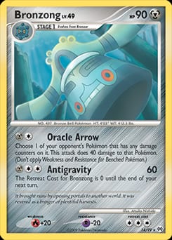 2009 Arceus Bronzong #14 card