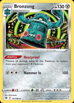 2022 Astral Radiance Bronzong #112 card