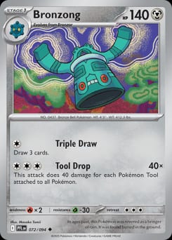 2025 Phantasmal Flames Bronzong #72 card