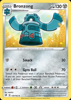 2020 Rebel Clash Bronzong #130 card