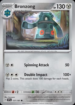 Surging Sparks Bronzong #127 card