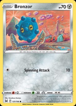 Lost Origin Bronzor #125 card