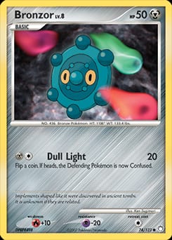Mysterious Treasures Bronzor #74 card
