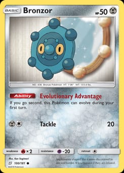 Team Up Bronzor #100 card