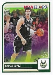 2023-24 Hoops Haunted Hoops Base Set Brook Lopez #4 card