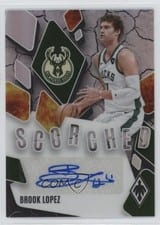 2023-24 Panini Phoenix Scorched Signatures Brook Lopez #SCS-BLZ card