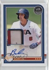2025 Panini Stars & Stripes USA Baseball Alumni Signature Materials Batting Gloves Brooks Lee #USA-BL card