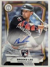 2025 Topps Tribute League Inauguration Autographs Brooks Lee #LIA-BL card