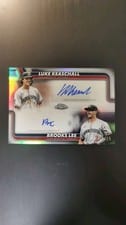 2025 Topps Chrome Update Dual Autographs Brooks Lee / Luke Keaschall #DA-KL card