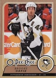 2008-09 O-Pee-Chee Base Set Brooks Orpik #50 card