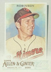 2020 Topps Allen & Ginter Base Set Brooks Robinson #101 card